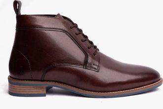 Hush Puppies DECLAN VETERS Heren Formele Laarzen Bruin