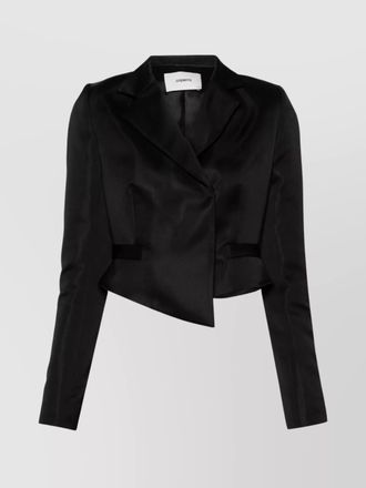 Coperni asymmetric satin blazer