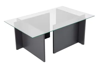 Habitat & Jardin Mesa de centro marr&oacute;n 105 x 65 x 40 cm