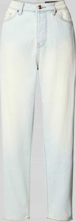 A|X Armani Exchange Mom Fit Jeans mit 5-Pocket-Design in Hellblau, Gr&ouml;&szlig;e 26