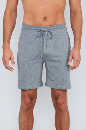 Joop Relaxshorts JOOP Comfort, Herren, Gr. L, N-Gr, grau (dunkelgrau mel), Jersey, Obermaterial: 95% Baumwolle, 5% Elasthan, meliert, unifarben, comfort fi