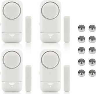 OEM Conjunto De 4 Sensores De Alarma Magn&eacute;ticos Inal&aacute;mbricos Para Puertas Y Ventanas Para Sistemas De Seguridad Del Hogar Y Protecci&oacute;n Infantil. Detector 