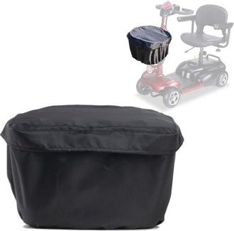 No Brand Funda Impermeable Cesta (2 Impermeable Cesta Impermeable Cesta Bicicleta, Impermeable Negra Sill&iacute;n Bicicleta, Negra, 2 Piezas