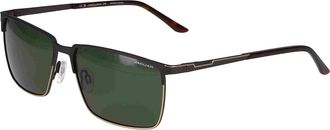 Jaguar 37372 Polarized 5100 Mens Sunglasses Black Size 60