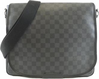 Louis Vuitton Graphite Coated Canvas Shoulder Bag (Pre-Owned)