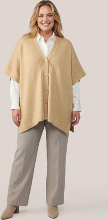 Mart Visser Ayla Lurex Poncho Zand / Goud Maxi