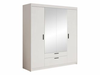 Mirjan24 Mobilier1 - Armario Novduni 108, Blanco, 191x176x53cm, Puertas De Armario: Con Bisagras, N&uacute;mero De Estantes: 0