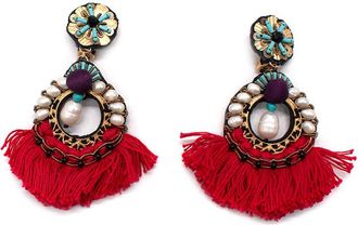 Ranjana Khan Embellished Tassel Earrings