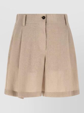 Brunello Cucinelli linen tailored shorts