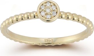 Ember Fine Jewelry 14K Gold Diamond Beaded Ring at Nordstrom Rack, Size 8