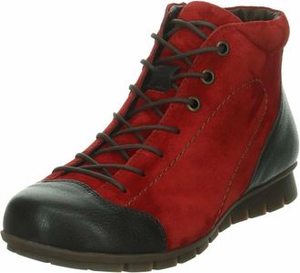 Think Menscha Veterboot - Dames - Schoenen - Rood - Maat: 38 EU Zijde