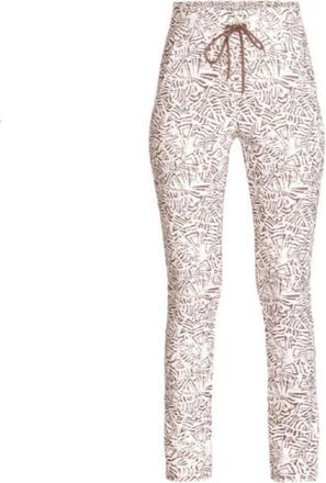 ZiZo Stijlvolle broek met luipaardprint - Dames - Slim Fit Broeken - Beige - XS - Broeken
