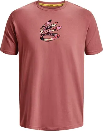 Under Armour Curry Comic Fill Short Sleeve T-shirt Red Fusion 1376806-604