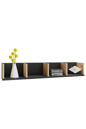 Kleines Faltbares Wandregal, 30,5 Cm, Schwarz – Schwebendes Regal Für Bad, Küche, Wohnzimmer
