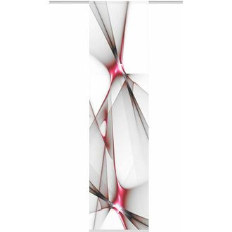 Home Fashion Home Fashion - Franklin Tenda a Pannello, Poliestere, Rosso, 245 x 60 cm