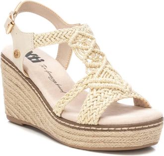 Xti Womens Braided Wedge Sandals