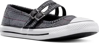 Converse Chuck Taylor All Star Dainty Mary Jane Sneaker in Black/White/Sporty Berry at Nordstrom, Size 10