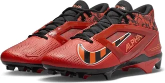 Nike Alpha Menace 4 Pro FQ3984-600 Mens Picante Red Black Football Cleats NIN850