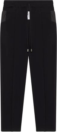 GCDS drawstring panelled pants - men - Polyester/Cotton/Elastane - 46 - Black