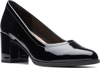 Clarks Freva55 Court Leather Flat