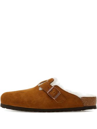 Birkenstock Mules Boston con fibbia - Marrone