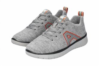 Mephisto Womens La Viva Sneaker In Light Grey Merino