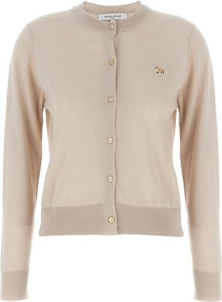 Maison Kitsuné Cardigan Baby Fox - Toni neutri