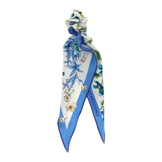 Ferragamo Pa&ntilde;uelo Twilly de Seda - Accessories - Mujer - Azul - ONE SIZE