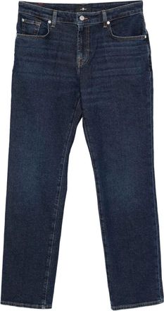 7 For All Mankind Dark Blue Mid Rise Jeans