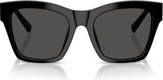 Dolce & Gabbana 53mm Square Sunglasses in Black /Dark Grey at Nordstrom