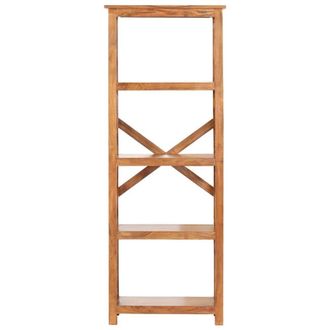 Berkfield Home Bookshelf 60x30x160 cm Solid Acacia Wood Honey Finish in Brown | Size: 60 x 30 x 160 cm