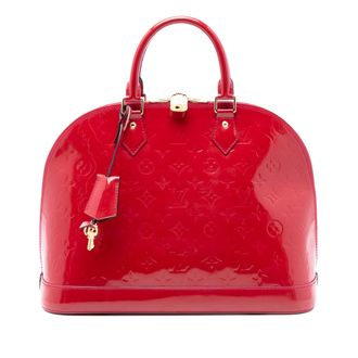 Louis Vuitton Pre-owned Womens Monogram Vernis Alma Pm - Red Leather - One Size