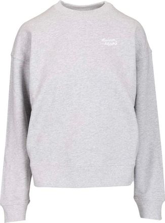Maison Kitsun&eacute; Hoodies & sweatvesten, Dames, Grijs, M, Katoen, Sweatshirts & Hoodies