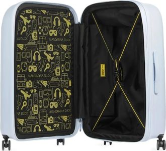 Mandarina Duck Valigia goffrata Logoduck grande - Blu