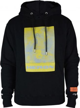 Heron Preston Litho Hoodie - Heren - Hoodies - Zwart - XS - Katoen - Hoodies & sweatvesten