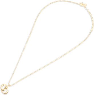 Dior Collana con pendente logo 1990-2000 - Oro