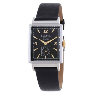 Bulova My Way Quartz Black Dial Mens Watch 98A261