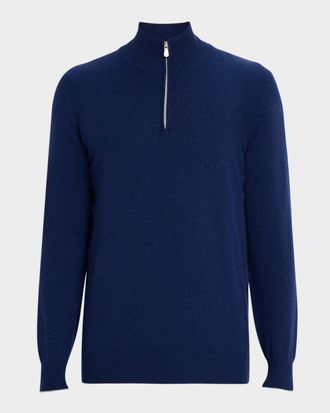Brunello Cucinelli Men & apos;s Cashmere Quarter-Zip Sweater