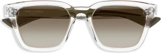 Saint Laurent Eyewear Occhiali da sole squadrati - Bianco