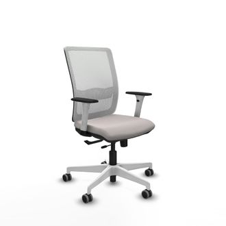 Piqueras y Crespo Silla De Oficina Piqueras Y Crespo Haches Blanco Respaldo Fijo