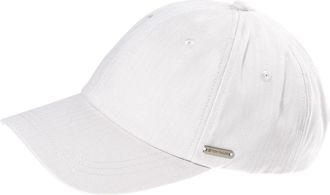 Tom Tailor Baseball Cap TOM TAILOR, wei&szlig;, Canvas, Baumwolle, Caps Baseball Cap, mit dezenter Fischgr&auml;tenstruktur
