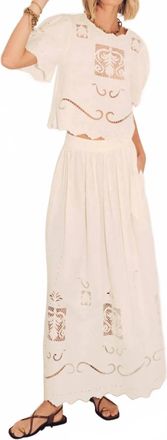 Carolina K Womens Larissa Skirt In Ivory