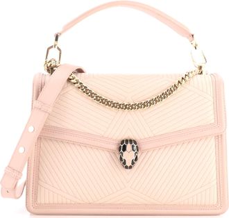 Bulgari Serpenti Forever Shoulder Bag Quilted Leather Medium