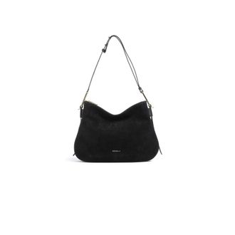 Coccinelle Shoulder Bags, female, Black, Size: ONE SIZE Magie Suede Bim Shoulder Bag