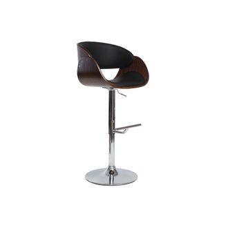 Miliboo Taburete De Bar Dise&ntilde;o Negro Y Madera Bent