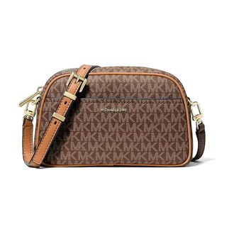 Michael Kors Cross Body Bags, female, Brown, Size: ONE SIZE Jet Set Small Crossbody Camera Bag