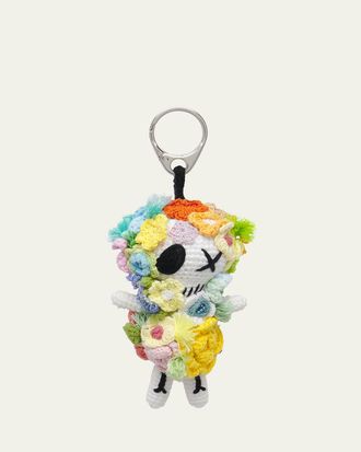Alexander McQueen The Doll Rose Crochet Bag Charm
