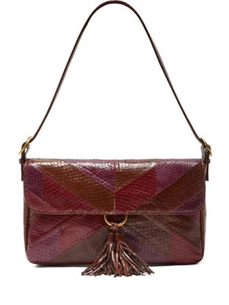 Maliparmi patchwork tassel shoulder bag - women - Calf Leather - One Size - Red