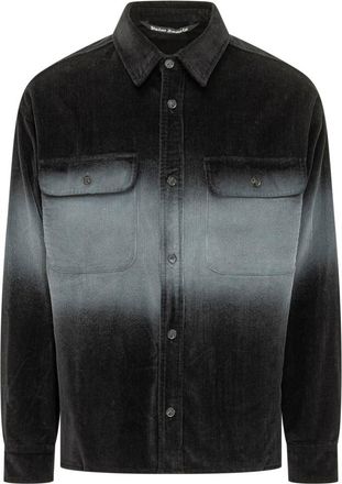 Palm Angels Black Regular Ombre Shirt