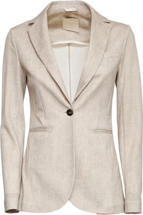 Circolo 1901 Blazer monopetto - Dames - Blazers - Beige - 2XS - Jassen